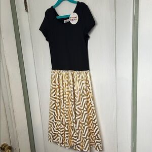 Fancy Black and Gold Kids Dress
